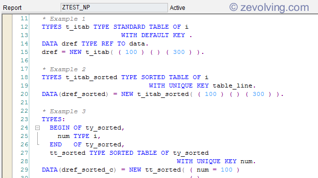 abap 7.4 loop at itab