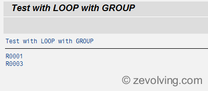 ABAP_740_Loop_Group_Example_1_Output