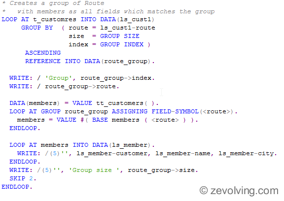 ABAP_740_Loop_Group_usage